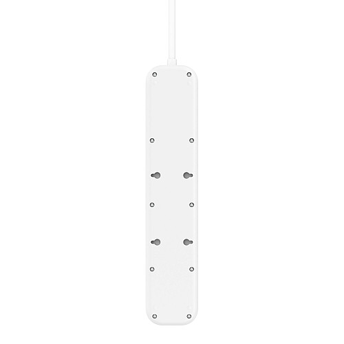 Подовжувач мережевий Belkin 2м, 4хТип, 16А, USB-A/USB-C 18Вт, фільтр, білий