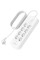 Подовжувач мережевий Belkin 2м, 8хТипF, 16А, USB-С/USB-C 30Вт, фільтр, білий
