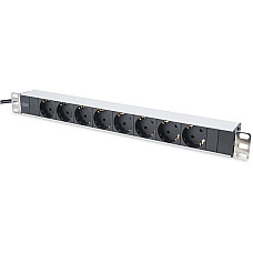 Пристрій розподілу електроживлення DIGITUS 1U, 8xSchuko, 16A, 250V, вилка Schuko