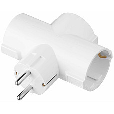Разветвитель сетевой 2E 3xТипF, 16A, белый