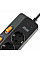 Удлинитель сетевой 2E 3м, 6xТипF, 16A, 2xUSB-A, 1x USB-C фильтр, черный