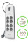 Подовжувач мережевий Belkin 2м, 8хТипF, 16А, 2xUSB-A 2.4A, фільтр, білий