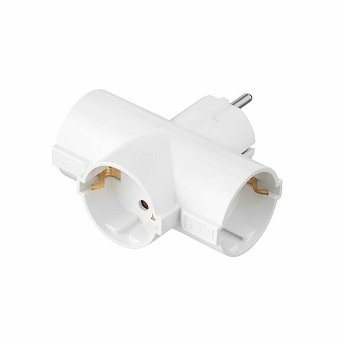 Разветвитель сетевой 2E 3xТипF, 16A, белый