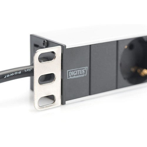 Устройство распределения электропитания DIGITUS 1U, 8xSchuko, 16A, 250V, вилка Schuko