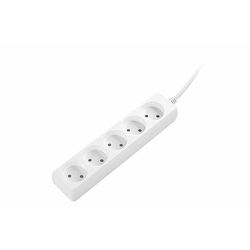Подовжувач мережевий 2E 1.5м, 5xТипC, 10A, білий