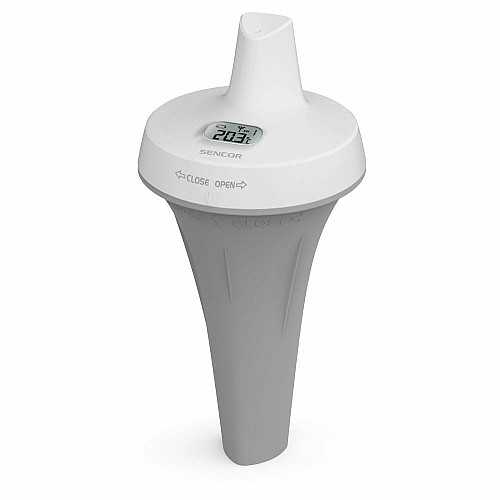 Метеостанция для бассейна Sencor, внутр/наруж измерения, AAx2+AAx2, темп-ра, черный