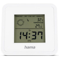 Термогигрометр Hama внутр. измерение, CR2032, темп-ра, влажность, белый