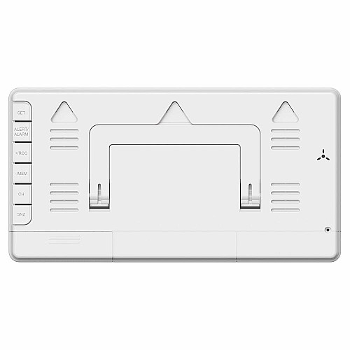 Метеостанция Sencor, внутр/наруж измерения, от сети/АААх3+ААх2, темп-ра, влажность, время, прогноз погоды, белый