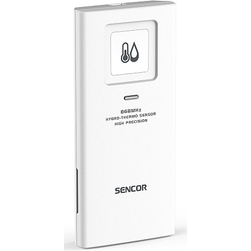 Метеостанция Sencor, внутр/наруж измерения, температура, влажность, время, прогноз погоды, атм. АД, скорость ветра, календарь, дни недели, фазы луны, время восхода/заката, белое