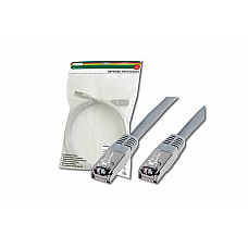 Патч-корд DIGITUS CAT 5e SF-UTP, 1м, AWG 26/7, Cu, PVC, сірий