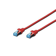 Патч-корд DIGITUS САТ 5e SF-UTP, 5м, AWG 26/7, Cu, PVC, червоний