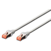 Патч-корд DIGITUS САТ 6 S-FTP, 1.5м, AWG 27/7, Cu, LSZH, сірий