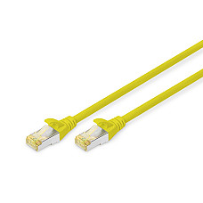 Патч-корд DIGITUS CAT 6a S-FTP, 1м, AWG 26/7, Cu, LSZH, жовтий