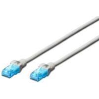 Патч-корд DIGITUS CAT 5e UTP, 2м, AWG 26/7, CCA, PVC, сірий