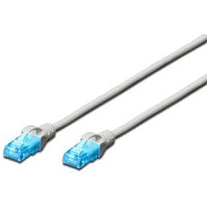 Патч-корд DIGITUS CAT 5e UTP, 2м, AWG 26/7, CCA, PVC, сірий