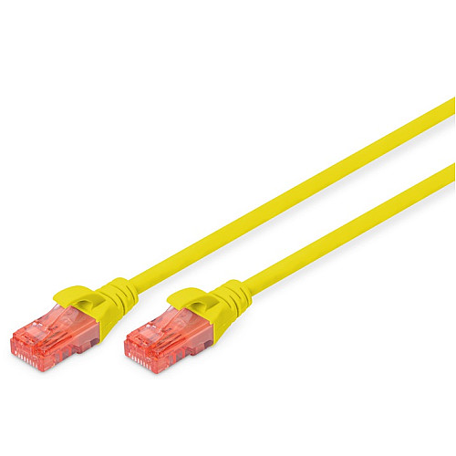 Патч-корд DIGITUS CAT 6 UTP, 2м, AWG 26/7, Cu, LSZH, жовтий