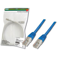Патч-корд DIGITUS CAT 5e UTP, 3м, AWG 26/7, Cu, PVC, синий