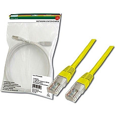 Патч-корд DIGITUS CAT 5e UTP, 3м, AWG 26/7, Cu, PVC, жовтий
