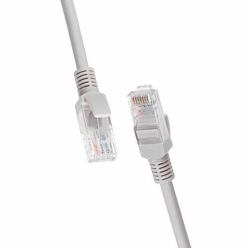 Патч-корд 2E САТ 6, UTP, 2м, 26AWG, RJ45, 7/0.16, Cu, LSZH, сірий