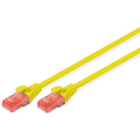 Патч-корд DIGITUS CAT 6 UTP, 3м, AWG 26/7, Cu, LSZH, желтый