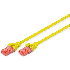 Патч-корд DIGITUS CAT 6 UTP, 3м, AWG 26/7, Cu, LSZH, жовтий