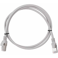 Патч-корд 2E САТ 5e, FTP, 1м, 26AWG, RJ45, 7/0.16, Cu, LSZH, сірий