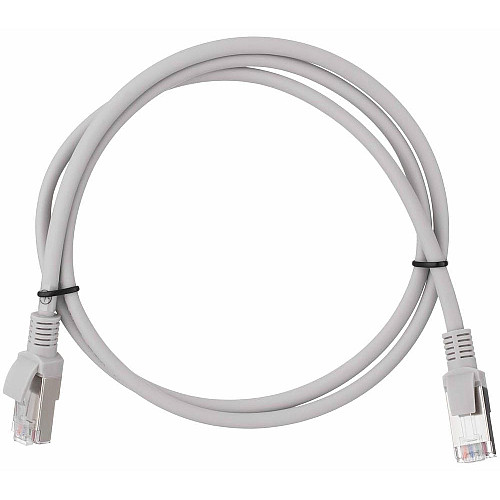 Патч-корд 2E САТ 5e, FTP, 1м, 26AWG, RJ45, 7/0.16, Cu, LSZH, сірий