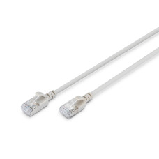 Патч-корд DIGITUS CAT 6a F-FTP Sliim, 1,5 м, AWG 32/7, Cu, LSZH, сірий