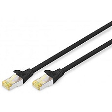 Патч-корд DIGITUS CAT 6A S-FTP, 3м, AWG 26/7, LSZH, чорний