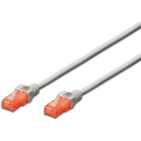 Патч-корд DIGITUS CAT 6 UTP, 1.5м, AWG 26/7, Cu, LSZH, сірий