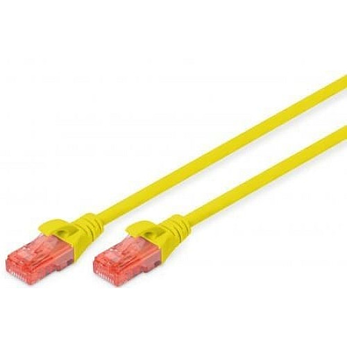 Патч-корд DIGITUS CAT 6 UTP, 5м, AWG 26/7, Cu, LSZH, желтый