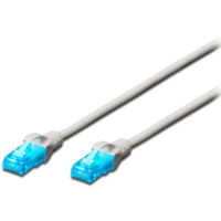 Патч-корд DIGITUS CAT 5e UTP, 0.5м, AWG 26/7, CCA, PVC, белый