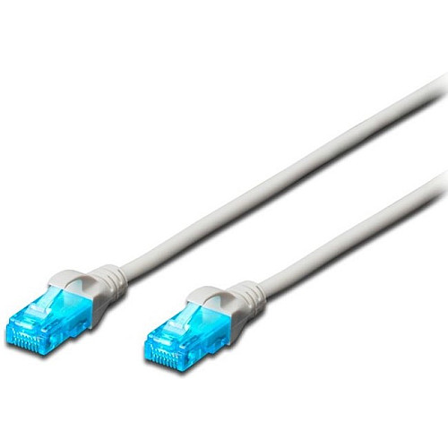 Патч-корд DIGITUS CAT 5e UTP, 0.5м, AWG 26/7, CCA, PVC, білий