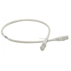 Патч-корд Legrand CAT 5e F-UTP, 0.5м, AWG 26, PVC, сірий