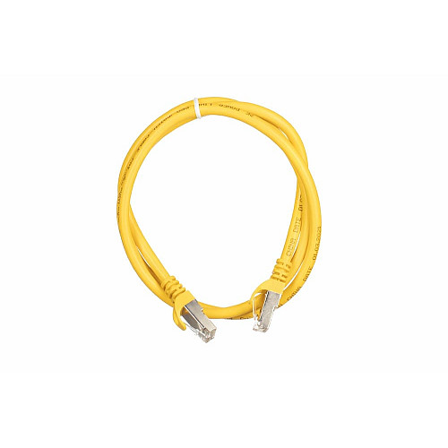 Патч-корд 2E САТ 6, S-FTP, 1м, 26AWG, RJ45, 7/0.16, Cu, PVC, желтый