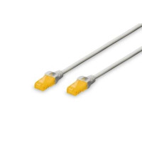 Патч-корд DIGITUS САТ 6A U-UTP, 1м, AWG 26/7, Cu, LSZH, сірий