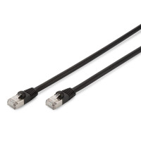 Патч-корд DIGITUS CAT 6 S-FTP, 3м, AWG 27/7, LSZH, наружный, черный