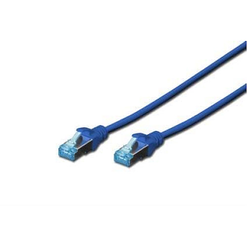 Патч-корд DIGITUS CAT 5e SF-UTP, 5м, AWG 26/7, Cu, PVC, синий