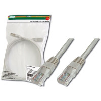 Патч-корд DIGITUS CАТ 5e UTP, 5м, AWG 26/7, Cu, PVC, сірий
