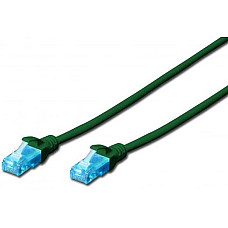 Патч-корд 2E CAT 5e, UTP, 0.50м, 26AWG, RJ45, 7/0.16, Cu, LSZH, зелений