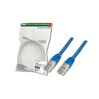 Патч-корд DIGITUS CAT 5e UTP, 0.5м, AWG 26/7, Cu, PVC, синій