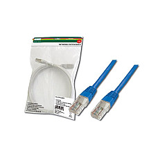 Патч-корд DIGITUS CAT 5e UTP, 0.5м, AWG 26/7, Cu, PVC, синій