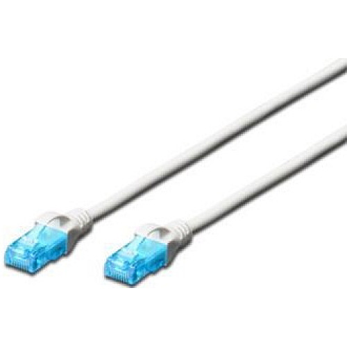 Патч-корд DIGITUS CAT 5e UTP, 5м, AWG 26/7, CCA, PVC, білий
