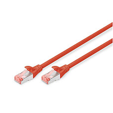 Патч-корд DIGITUS CAT 6 S-FTP, 3м, AWG 27/7, LSZH, червоний