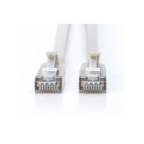 Патч-корд DIGITUS CAT 6a F-FTP Sliim, 1,5 м, AWG 32/7, Cu, LSZH, сірий