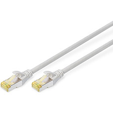 Патч-корд DIGITUS CAT 6a S-FTP, 7м, AWG 26/7, Cu, LSZH, сірий