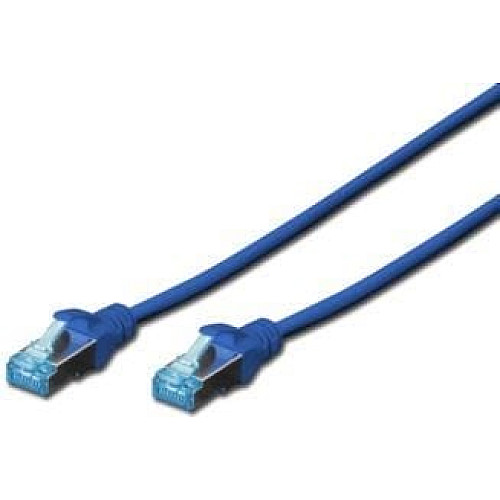 Патч-корд DIGITUS CAT 5e SF-UTP, 5м, AWG 26/7, Cu, PVC, синий