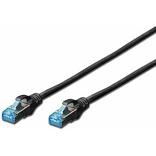 Патч-корд DIGITUS CAT 5e SF-UTP, 5м, AWG 26/7, Cu, PVC, чорний