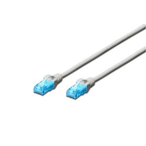 Патч-корд DIGITUS CAT 5e UTP, 7м, AWG 26/7, CCA, PVC, сірий