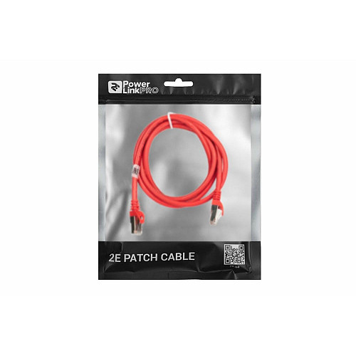 Патч-корд 2E САТ 6, S-FTP, 1.50м, 26AWG, RJ45, 7/0.16, Cu, PVC, червоний